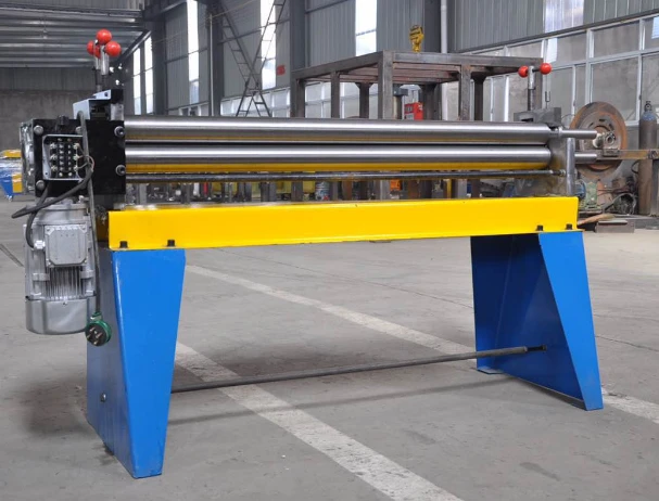 Round Duct Slip Roll Machine Electric 3 Rolls Plate Roll Machine